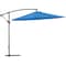 Global Industrial Cantilever Umbrella w/ Crank, Tilt & Cross Brace, Olefin Fabric, 10'W, Blue 436972BL - alternate 1